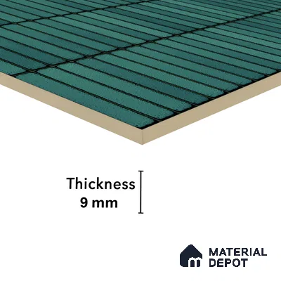 Faux Subway Wall Tile TL 04691 G Vertiline Kitkat Solara Turquoise Blue 2 ft x 1 ft Ceramic Glossy Finish - 9 mm | Suitable For Kitchen, Bathroom Walls and Backsplashes | Please Expect a Slight Variation of Pattern (Sample)