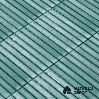 Faux Subway Wall Tile TL 04691 H Vertiline Kitkat Solara Pearl Green 2 ft x 1 ft Ceramic Glossy Finish - 9 mm | Suitable For Kitchen, Bathroom Walls and Backsplashes | Please Expect a Slight Variation of Pattern