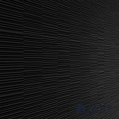 Faux Subway Wall Tile TL 04691 I Vertiline Kitkat Solara Black Overcast 2 ft x 1 ft Ceramic Matte Finish - 9 mm | Suitable For Kitchen, Bathroom Walls and Backsplashes | Please Expect a Slight Variation of Pattern (Sample)