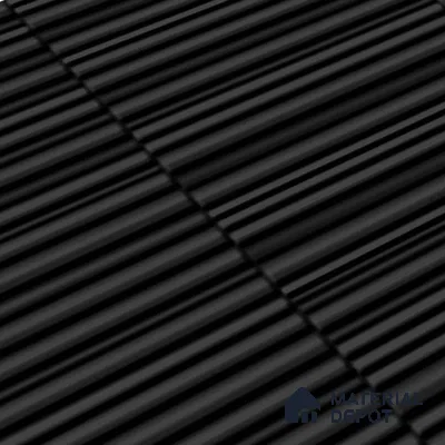Faux Subway Wall Tile TL 04691 M Vertiline Kitkat Solara Onyx Noir 2 ft x 1 ft Ceramic Glossy Finish - 9 mm | Suitable For Kitchen, Bathroom Walls and Backsplashes | Please Expect a Slight Variation of Pattern