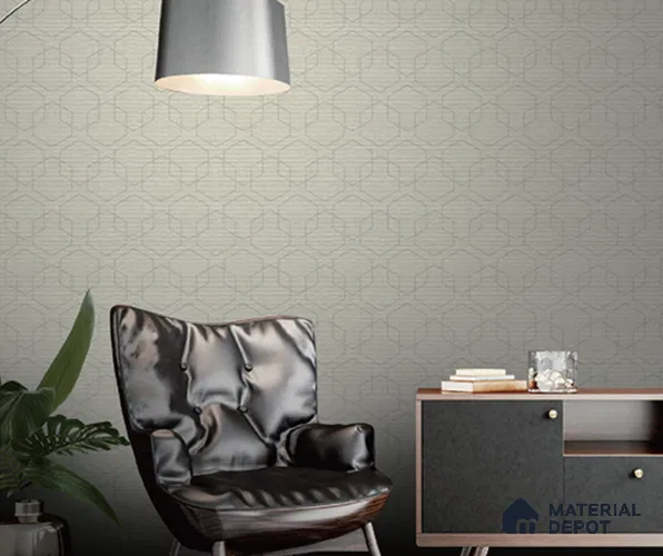 197924 | 5 Meter x 42 Inches Patterned Look Wallpaper - 57.41 Sq. Ft. | Minimum 15% wastage during installation