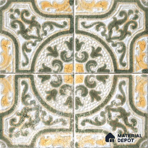 Moroccan Floor & Wall Tile TL 12762 Celtic 1 ft x 1 ft Matte Finish Vitrified Tile - 9 mm | Suitable For Bathroom, Kitchen, Balcony | 2 mm Spacer is Mandatory