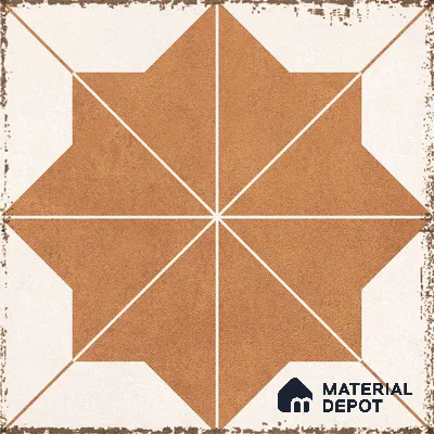 Moroccan Floor & Wall Tile TL 12757 Aneto 1 ft x 1 ft Matte Finish Vitrified Tile - 9 mm | Suitable For Bathroom, Kitchen, Balcony | 2 mm Spacer is Mandatory