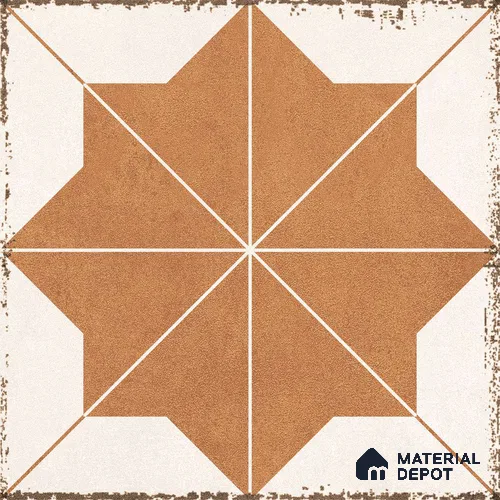 Moroccan Floor & Wall Tile TL 12757 Aneto 1 ft x 1 ft Matte Finish Vitrified Tile - 9 mm | Suitable For Bathroom, Kitchen, Balcony | 2 mm Spacer is Mandatory