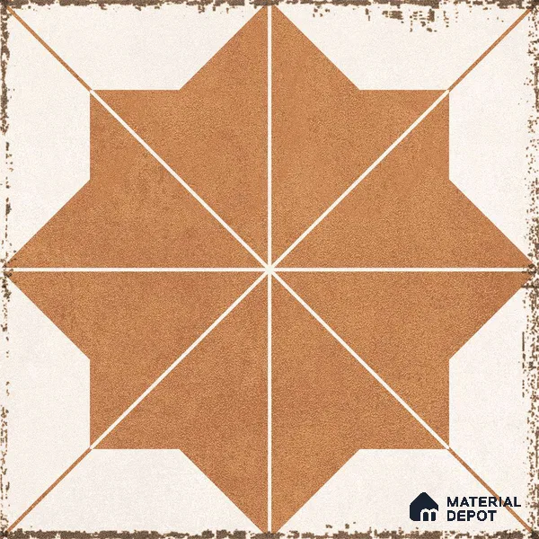 Moroccan Floor & Wall Tile TL 12757 Aneto 1 ft x 1 ft Matte Finish Vitrified Tile - 9 mm | Suitable For Bathroom, Kitchen, Balcony | 2 mm Spacer is Mandatory