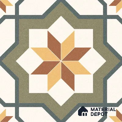 Moroccan Floor & Wall Tile TL 12769 Nevada Blanco 1 ft x 1 ft Matte Finish Vitrified Tile - 9 mm | Suitable For Bathroom, Kitchen, Balcony | 2 mm Spacer is Mandatory