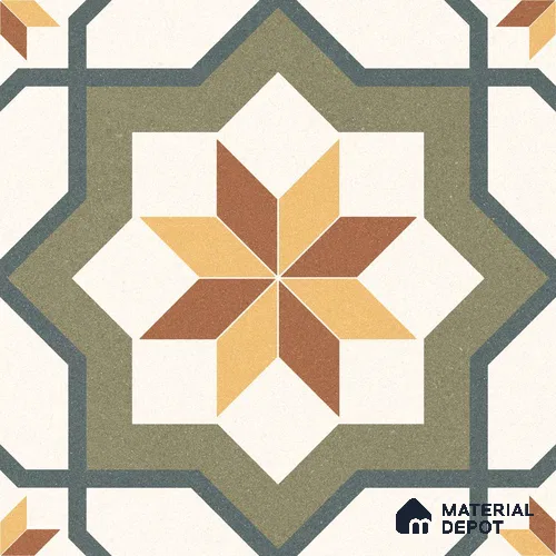 Moroccan Floor & Wall Tile TL 12769 Nevada Blanco 1 ft x 1 ft Matte Finish Vitrified Tile - 9 mm | Suitable For Bathroom, Kitchen, Balcony | 2 mm Spacer is Mandatory
