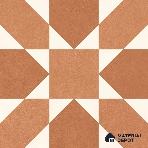 Moroccan Floor & Wall Tile TL 12764 Cupira 1 ft x 1 ft Carving Matte Finish Vitrified Tile - 9 mm | Suitable For Bathroom, Kitchen, Balcony | 2 mm Spacer is Mandatory