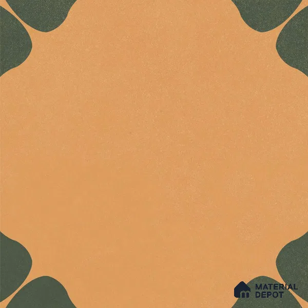 Moroccan Floor & Wall Tile TL 12763 Crea 1 ft x 1 ft Matte Finish Vitrified Tile - 9 mm | Suitable For Bathroom, Kitchen, Balcony | 2 mm Spacer is Mandatory