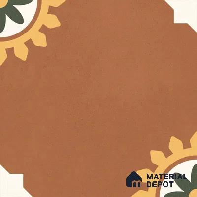 Moroccan Floor & Wall Tile TL 12766 Erin 1 ft x 1 ft Matte Finish Vitrified Tile - 9 mm | Suitable For Bathroom, Kitchen, Balcony | 2 mm Spacer is Mandatory