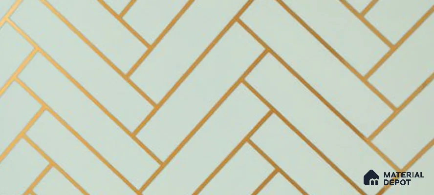 Glass Highlighter Wall Tile TL 07348 Mint Herring 2 ft x 1 ft Glossy Finish Ceramic Tile - 9 mm | Suitable For Bathroom, Kitchen Backsplashes