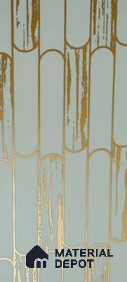 Glass 3D Highlighter Wall Tile TL 07344 Mint Capsule 2 ft x 1 ft Glossy Finish Ceramic Tile - 9 mm | Suitable For Kitchen, Bathroom & Accent/Feature Wall