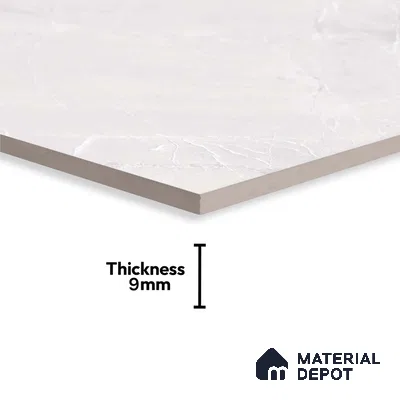 Grey Marble Wall Tile TL 06900 2 ft x 1 ft Ceramic Carving Matte Finish - 9 mm | Suitable for Living Room, Bedroom, Bathroom