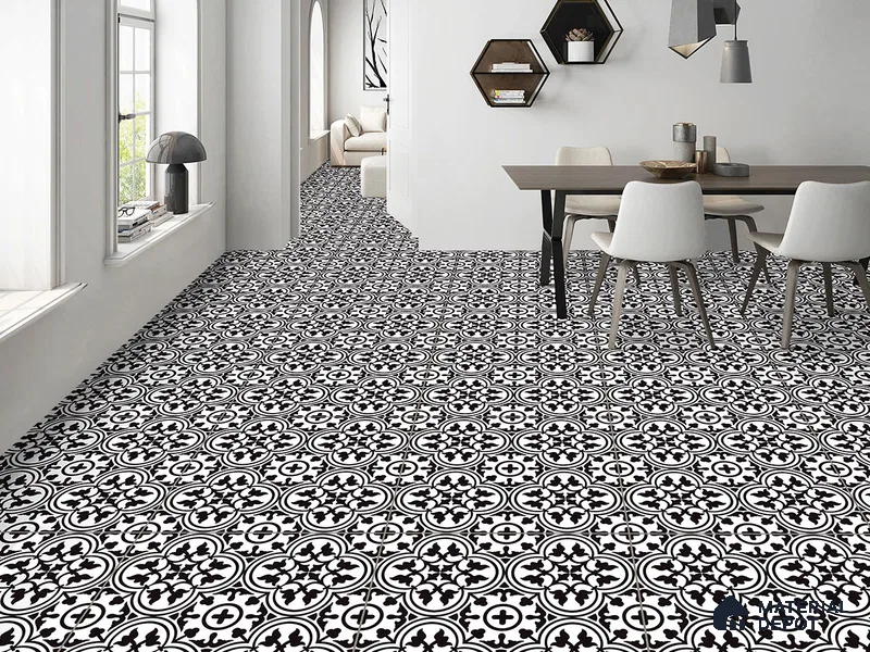 Moroccan Wall & Floor Tile TL 09468 Lona Decore 2 ft x 2 ft Matte Finish Vitrified Tile - 9 mm | 1 Random Design | Suitable For Kitchen, Bathroom, Dining Area | Please Expect a Slight Variation of Pattern