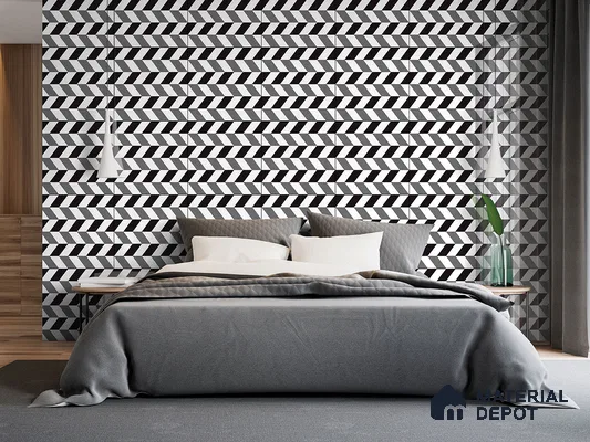 Moroccan Wall & Floor Tile TL 09467 Procal Monochrome 2 ft x 2 ft Matte Finish Vitrified Tile - 9 mm | 1 Random Design | Suitable For Kitchen, Bathroom, Dining Area | Please Expect a Slight Variation of Pattern
