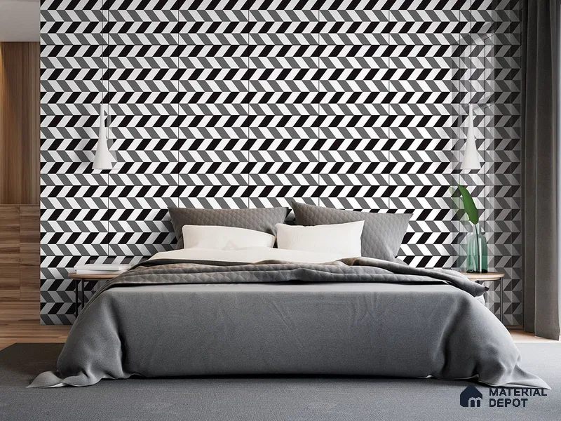 Moroccan Wall & Floor Tile TL 09467 Procal Monochrome 2 ft x 2 ft Matte Finish Vitrified Tile - 9 mm | 1 Random Design | Suitable For Kitchen, Bathroom, Dining Area | Please Expect a Slight Variation of Pattern