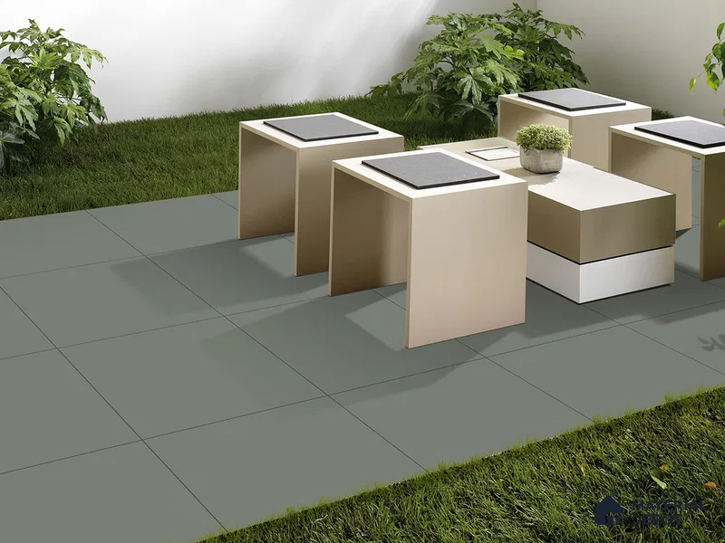Stone Floor Tile TL 09486 Neo Mint 2 ft x 2 ft Matte Finish Vitrified Tile - 9 mm | 1 Random Design | Suitable For Living Room, Bedroom, Bathroom