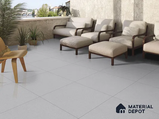 Stone Wall & Floor Tile TL 09486 E Neo Smoke 2 ft x 2 ft Full Body Matte Finish Vitrified Tile - 9 mm | 1 Random Design | Suitable For Living Room, Bedroom, Bathroom