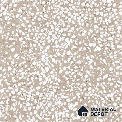 Terrazzo Wall & Floor Tile TL 09481 B Monolithic Coral 2 ft x 2 ft Matte Finish Vitrified Tile - 9 mm | 3 Random Design | Suitable For Living Room, Kitchen, Bathroom
