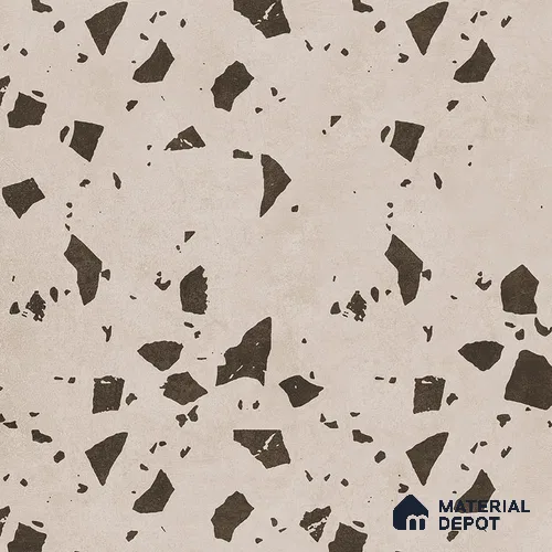 Terrazzo Wall & Floor Tile TL 09478 B Cushion Coral 2 ft x 2 ft Matte Finish Vitrified Tile - 9 mm | 6 Random Design | Suitable For Living Room, Kitchen, Bathroom