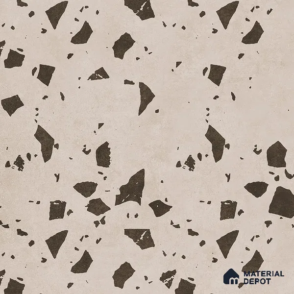 Terrazzo Wall & Floor Tile TL 09478 B Cushion Coral 2 ft x 2 ft Matte Finish Vitrified Tile - 9 mm | 6 Random Design | Suitable For Living Room, Kitchen, Bathroom