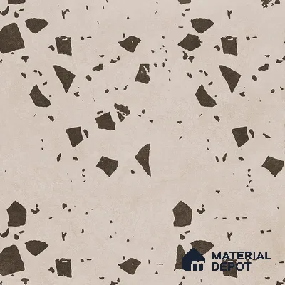 Terrazzo Wall & Floor Tile TL 09478 B Cushion Coral 2 ft x 2 ft Matte Finish Vitrified Tile - 9 mm | 6 Random Design | Suitable For Living Room, Kitchen, Bathroom