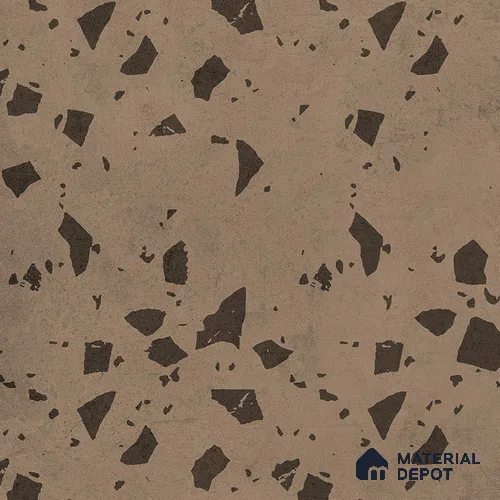 Terrazzo Wall & Floor Tile TL 09478 Cushion Roast 2 ft x 2 ft Matte Finish Vitrified Tile - 9 mm | 6 Random Design | Suitable For Living Room, Kitchen, Bathroom