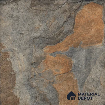 Stone Floor Tile TL 09462 B  2 ft x 2 ft Matte Finish Vitrified Tile - 9 mm | 4 Random Design  | Suitable For Bathroom, Terrace & Balcony