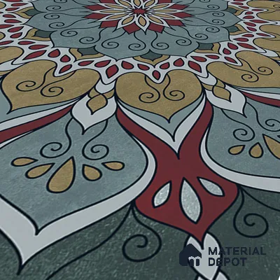 Moroccan Wall & Floor Tile TL 06994   2 ft x 2 ft Vitrified Carving Matte Finish - 9 mm | Suitable for Living Room, Bedroom, Bathroom | Please Expect a Slight Variation of Pattern