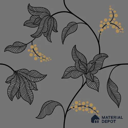 Handmade Third Fired Wall Tile TL 13344 Golden Petals 2 ft x 2 ft Matte Finish Vitrified Tile - 9 mm | Suitable For Living Room, Bedroom, Dining Area