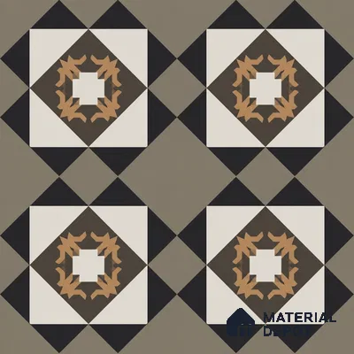 Moroccan Wall & Floor Tile TL 13397 Taupe Diamond 2 ft x 2 ft Matte Carving Finish Vitrified Tile - 9 mm | Suitable For Kitchen, Bathroom, Balcony