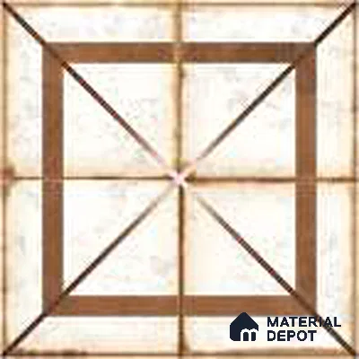 Moroccan Wall & Floor Tile TL 13402 Rustic Frame 2 ft x 2 ft Matte Finish Vitrified Tile - 9 mm | Suitable For Kitchen, Bathroom, Balcony