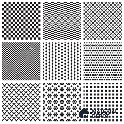 Moroccan Wall & Floor Tile TL 13391 Monochrome Patchwork 2 ft x 2 ft Matte Finish Vitrified Tile - 9 mm | Suitable For Kitchen, Bathroom, Balcony