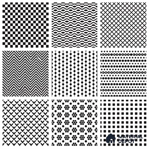 Moroccan Wall & Floor Tile TL 13391 Monochrome Patchwork 2 ft x 2 ft Matte Finish Vitrified Tile - 9 mm | Suitable For Kitchen, Bathroom, Balcony