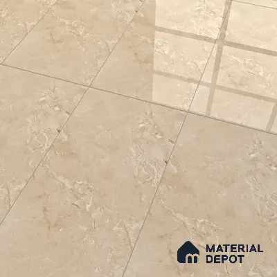 Brown Marble Floor & Wall Tile TL 07058 Gravier  2 ft x 4 ft Vitrified Glossy Finish - 9 mm | 5 Random Design | Suitable for Living Room, Bedroom, Bathroom