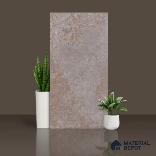 Grey Stacked Stone Floor & Wall Tile TL 06891 Prestige Arfine Slaty 2 ft x 4 ft Vitrified Carving Matte Finish - 9 mm | 8 Random Design | Suitable for Living Room, Bedroom, Bathroom