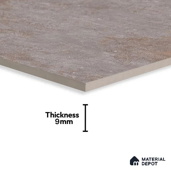 Grey Stacked Stone Floor & Wall Tile TL 06891 Prestige Arfine Slaty 2 ft x 4 ft Vitrified Carving Matte Finish - 9 mm | 8 Random Design | Suitable for Living Room, Bedroom, Bathroom (Sample)