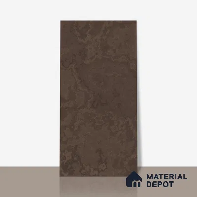 Brown Rustic Wall & Floor Tile TL 07010 2 ft x 4 ft Vitrified Carving Matte Finish - 9 mm | 4 Random Design | Suitable for Living Room, Bedroom, Bathroom (Sample)