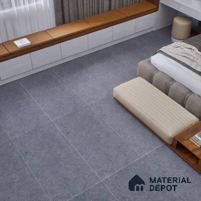 Grey Rustic Wall & Floor Tile TL 06887   2 ft x 4 ft Vitrified Carving Matte Finish - 9 mm | 6 Random Design | Suitable for Living Room, Bedroom, Bathroom (Sample)
