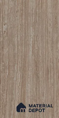 Brown Rustic Wall Tile TL 06968 2 ft x 4 ft Vitrified Carving Matte Finish - 9 mm | 6 Random Design | Suitable for Living Room, Bedroom, Bathroom (Sample)