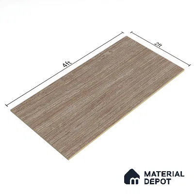 Brown Rustic Wall Tile TL 06968 2 ft x 4 ft Vitrified Carving Matte Finish - 9 mm | 6 Random Design | Suitable for Living Room, Bedroom, Bathroom (Sample)