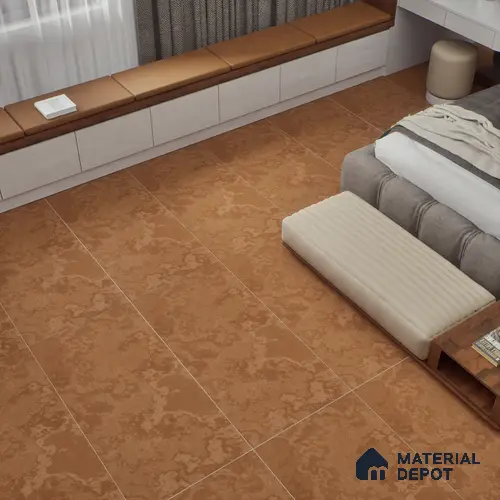 Brown Rustic Wall & Floor Tile TL 06890   2 ft x 4 ft Vitrified Carving Matte Finish - 9 mm | 4 Random Design | Suitable for Living Room, Bedroom, Bathroom
