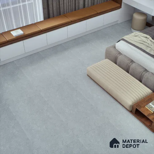 Grey Stone Wall & Floor Tile TL 07009 2 ft x 4 ft Vitrified Carving Matte Finish - 9 mm | 6 Random Design | Suitable for Living Room, Bedroom, Bathroom
