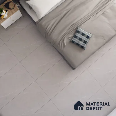 Grey Marble Floor & Wall Tile TL 06869 Prestige  2 ft x 4 ft Vitrified Carving Matte Finish - 9 mm | 6 Random Design | Suitable for Living Room, Bedroom, Bathroom (Sample)