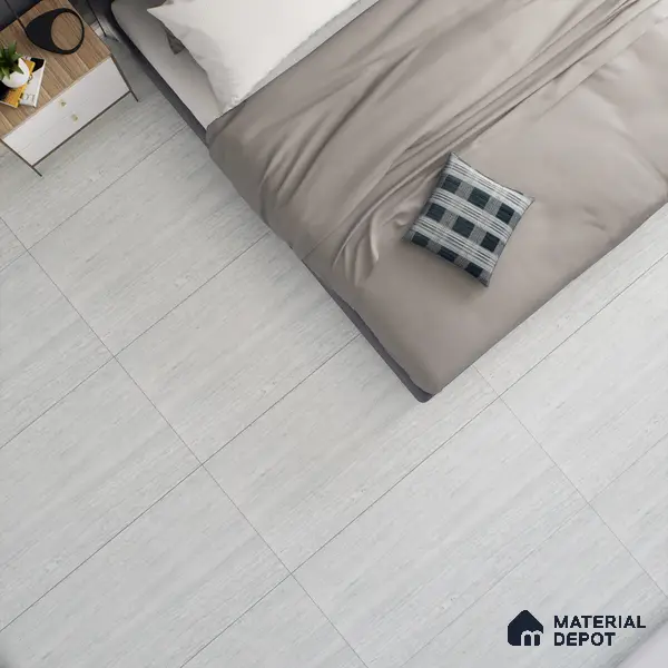 Grey Marble Floor & Wall Tile TL 06920 Prestige  2 ft x 4 ft Vitrified Carving Matte Finish - 9 mm | 6 Random Design | Suitable for Living Room, Bedroom, Bathroom