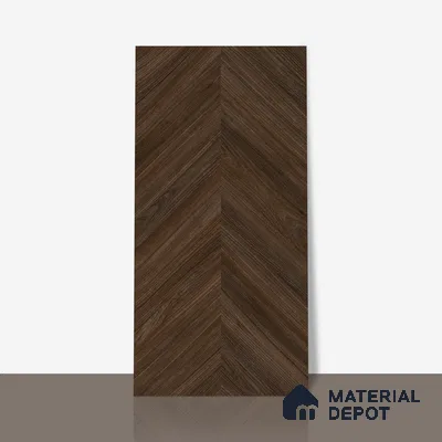 Brown Wood Floor Tile TL 06966   2 ft x 4 ft Vitrified Carving Matte Finish - 9 mm | Suitable for Living Room, Bedroom, Bathroom