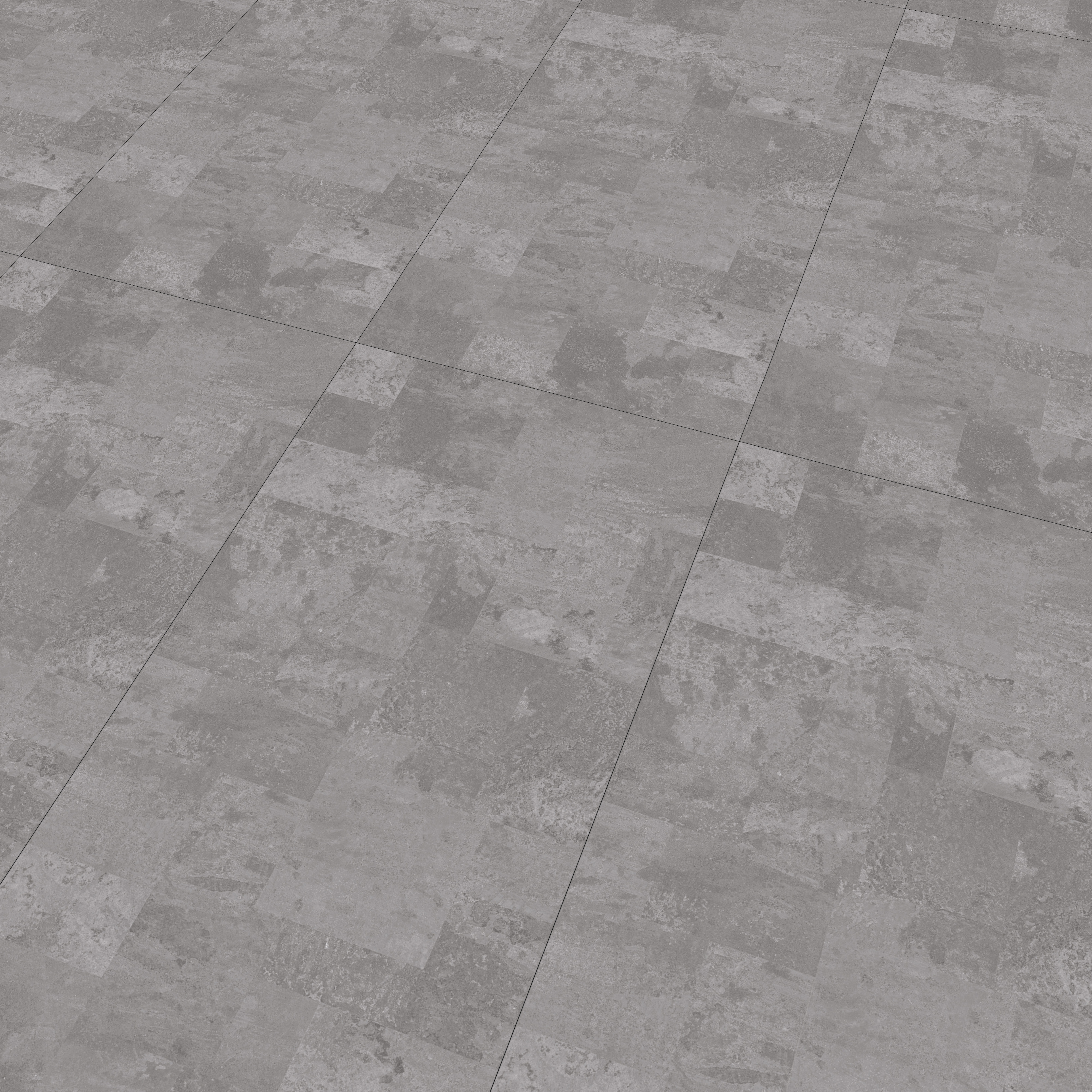 Grey Stone Floor & Wall Tile TL 07008 Prestige Evardo Gris 2 ft x 4 ft Vitrified Carving Matte Finish - 9 mm | 4 Random Design | Suitable for Living Room, Bedroom, Bathroom