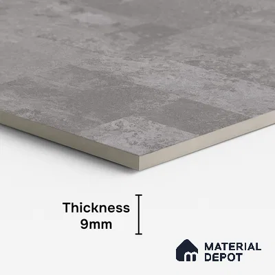 Grey Stone Floor & Wall Tile TL 07008 Prestige Evardo Gris 2 ft x 4 ft Vitrified Carving Matte Finish - 9 mm | 4 Random Design | Suitable for Living Room, Bedroom, Bathroom (Sample)