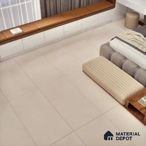 Beige Rustic Wall & Floor Tile TL 06937 2 ft x 4 ft Vitrified Carving Matte Finish - 9 mm | 6 Random Design | Suitable for Living Room, Bedroom, Bathroom