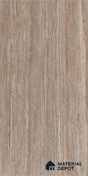 Brown Marble Floor & Wall Tile TL 06967 Prestige  2 ft x 4 ft Vitrified Carving Matte Finish - 9 mm | 6 Random Design | Suitable for Living Room, Bedroom, Bathroom (Sample)
